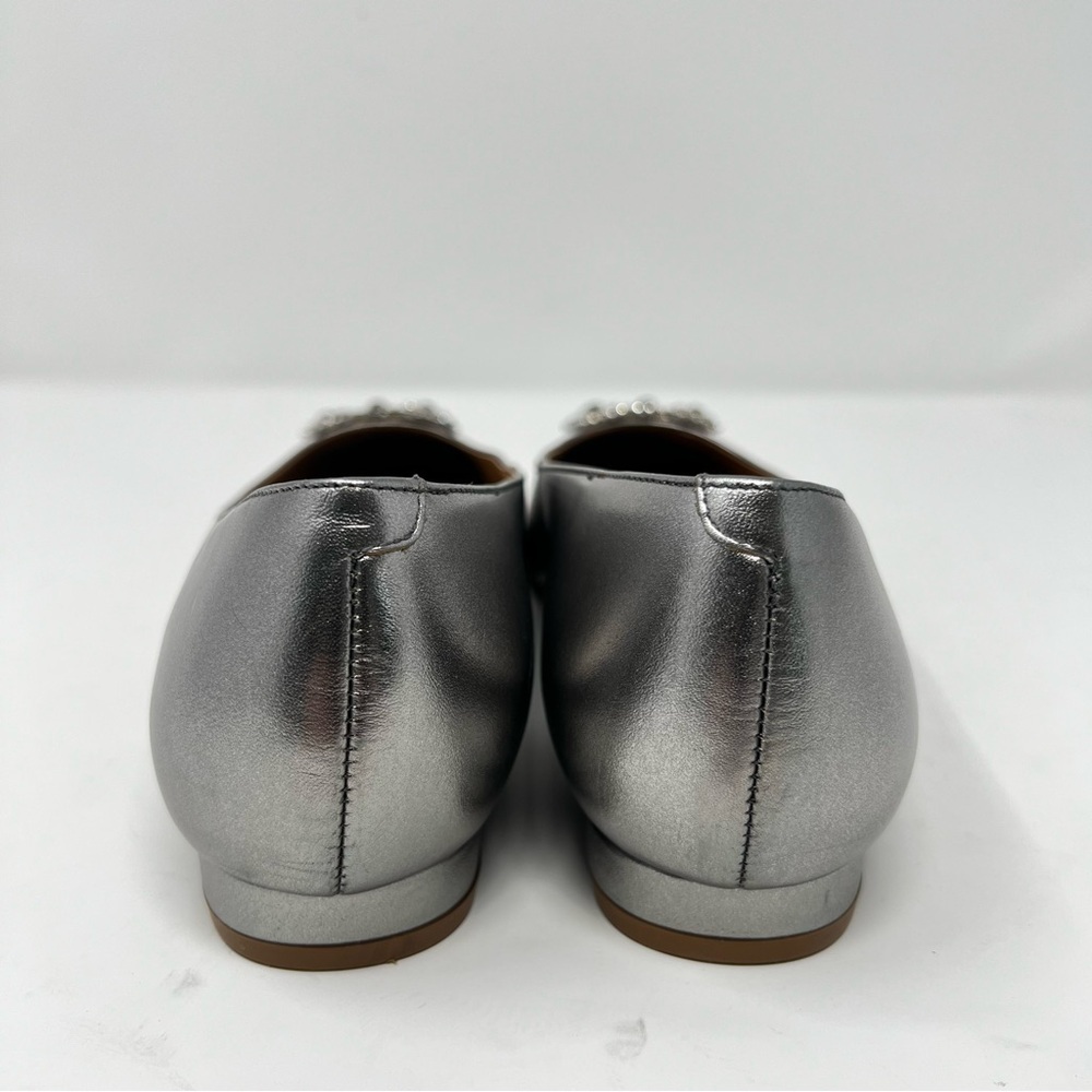 Talbots Silver Embellished Flats - Picture 6 of 9